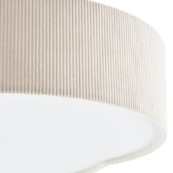 Lindby LED-kattovalaisin Winona, Cord, 48 cm, kermanvärinen, CCT