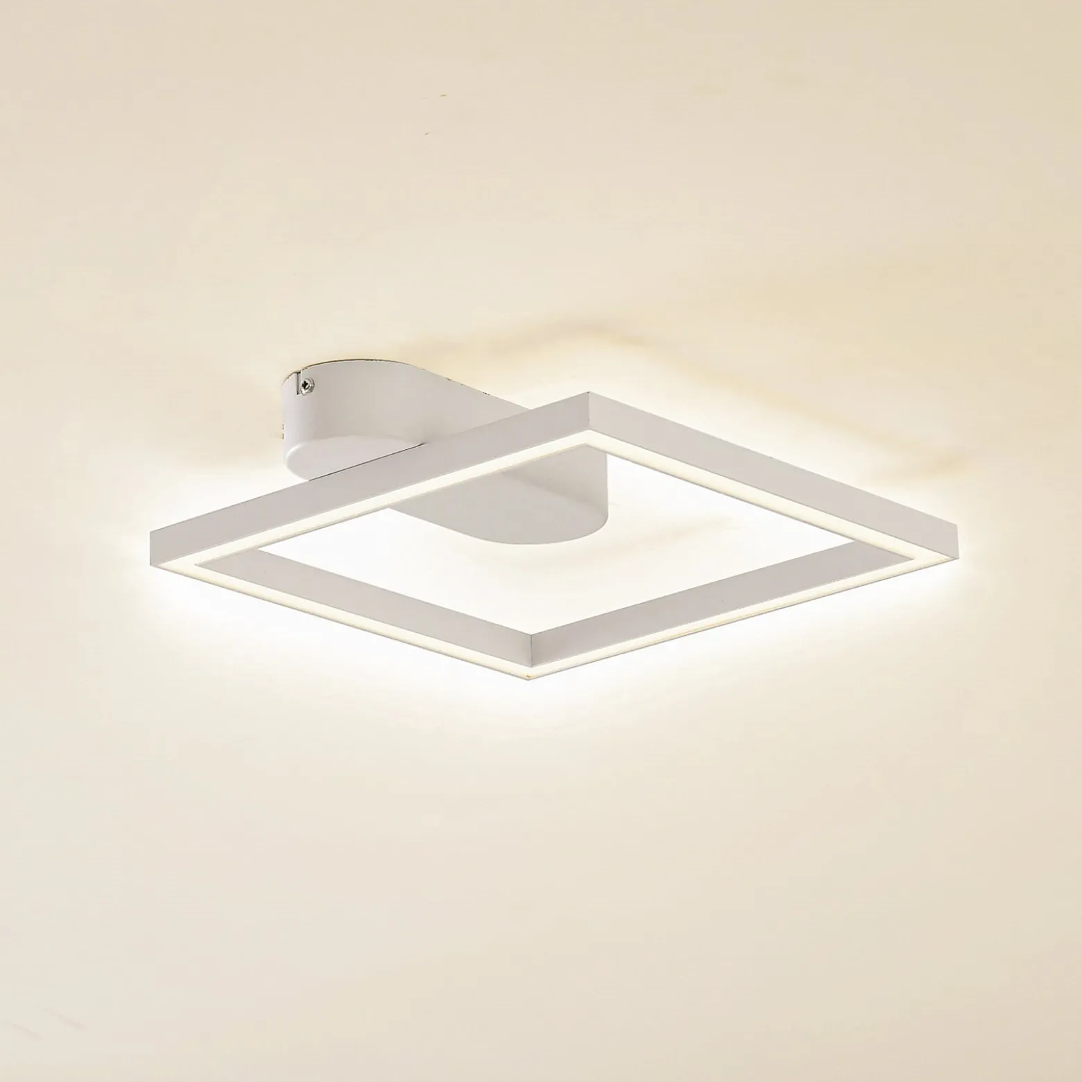 Lindby LED-kattovalaisin Yulla, valkoinen