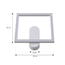 Lindby LED-kattovalaisin Yulla, valkoinen