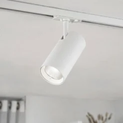 Lindby LED-kiskospotti Linaro, valkoinen, Ø 7 cm, alumiini, CCT