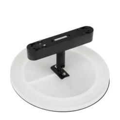 Lindby LED-kiskovalaisin Lumaro, musta, alumiini, 48V, himmennettävä