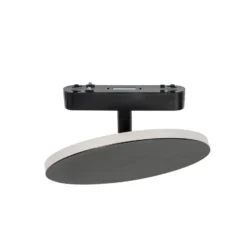 Lindby LED-kiskovalaisin Lumaro, musta, alumiini, 48V, himmennettävä
