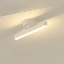 Lindby LED-kohdevalaisin Eldrin, valkoinen, 1-valo, valonauha