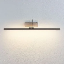 Lindby LED-kuvavalaisin Mailine, 69 cm, nikkeli, kytkin