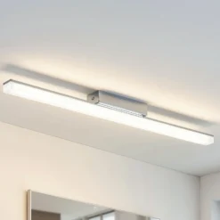 Lindby LED-kylpyhuoneen kattovalaisin Levke, 75 cm, himmennettävä, IP44
