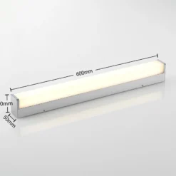 Lindby LED-kylpyhuonevalaisin Klea, 60 cm, kromi, metalli, IP 44