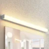 Lindby LED-kylpyhuonevalaisin Klea, 90 cm, kromi, metalli, IP 44