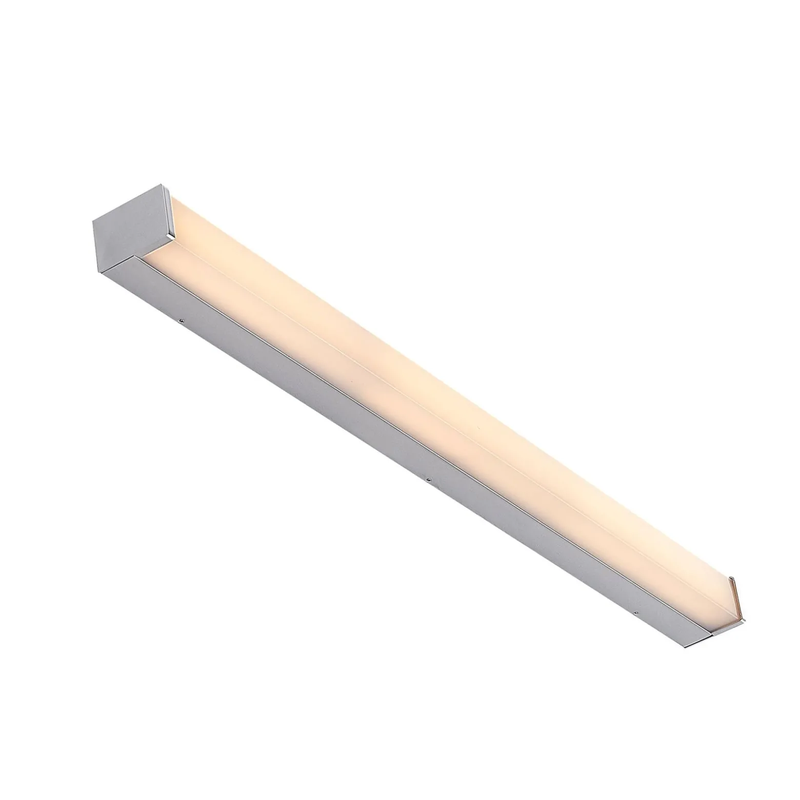 Lindby LED-kylpyhuonevalaisin Klea, 90 cm, kromi, metalli, IP 44