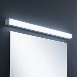 Lindby LED-kylpyhuonevalaisin Klea, 90 cm, kromi, metalli, IP 44