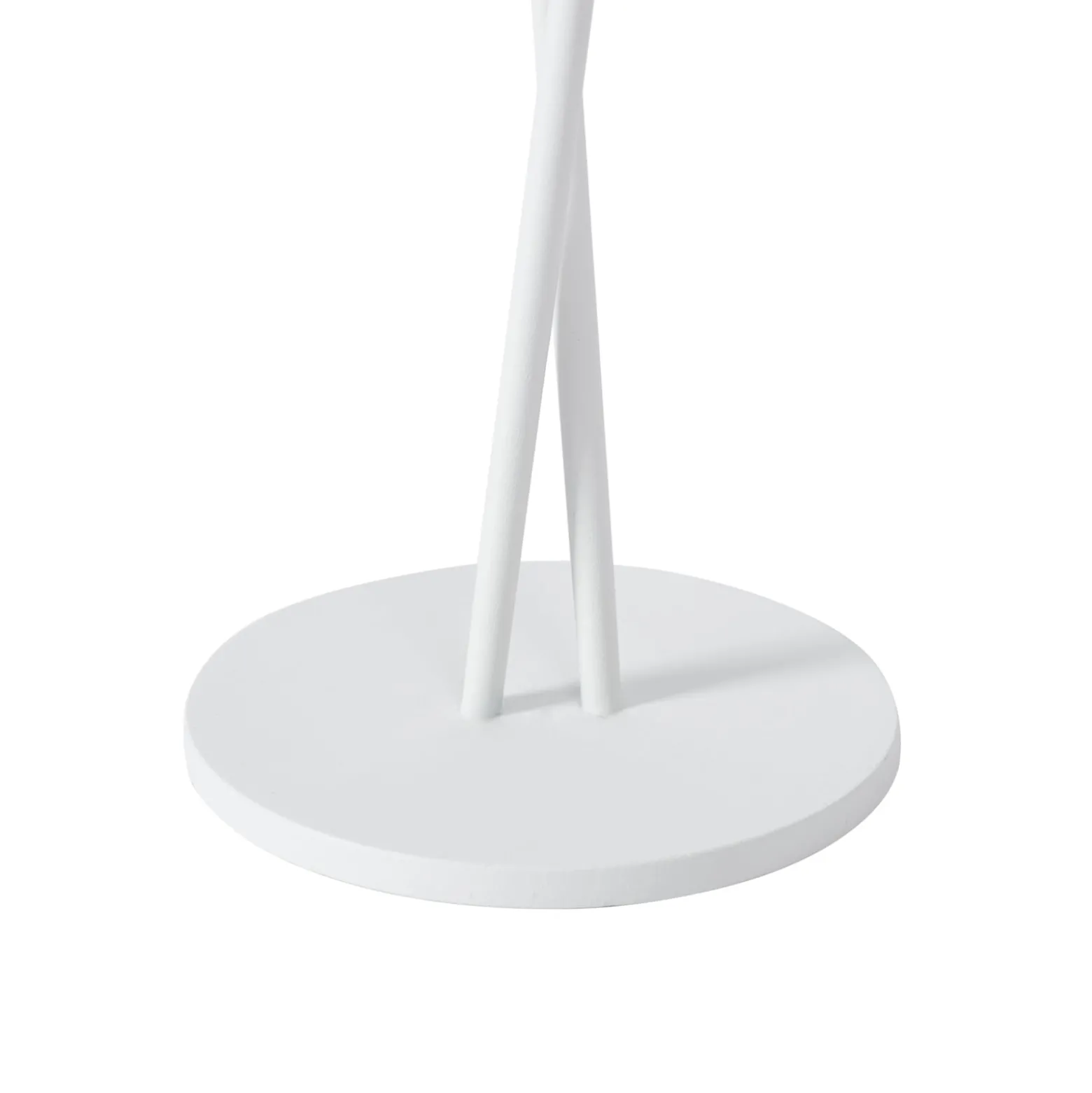 Lindby LED ladattava pöytävalaisin Janea CROSS, valkoinen, metallia