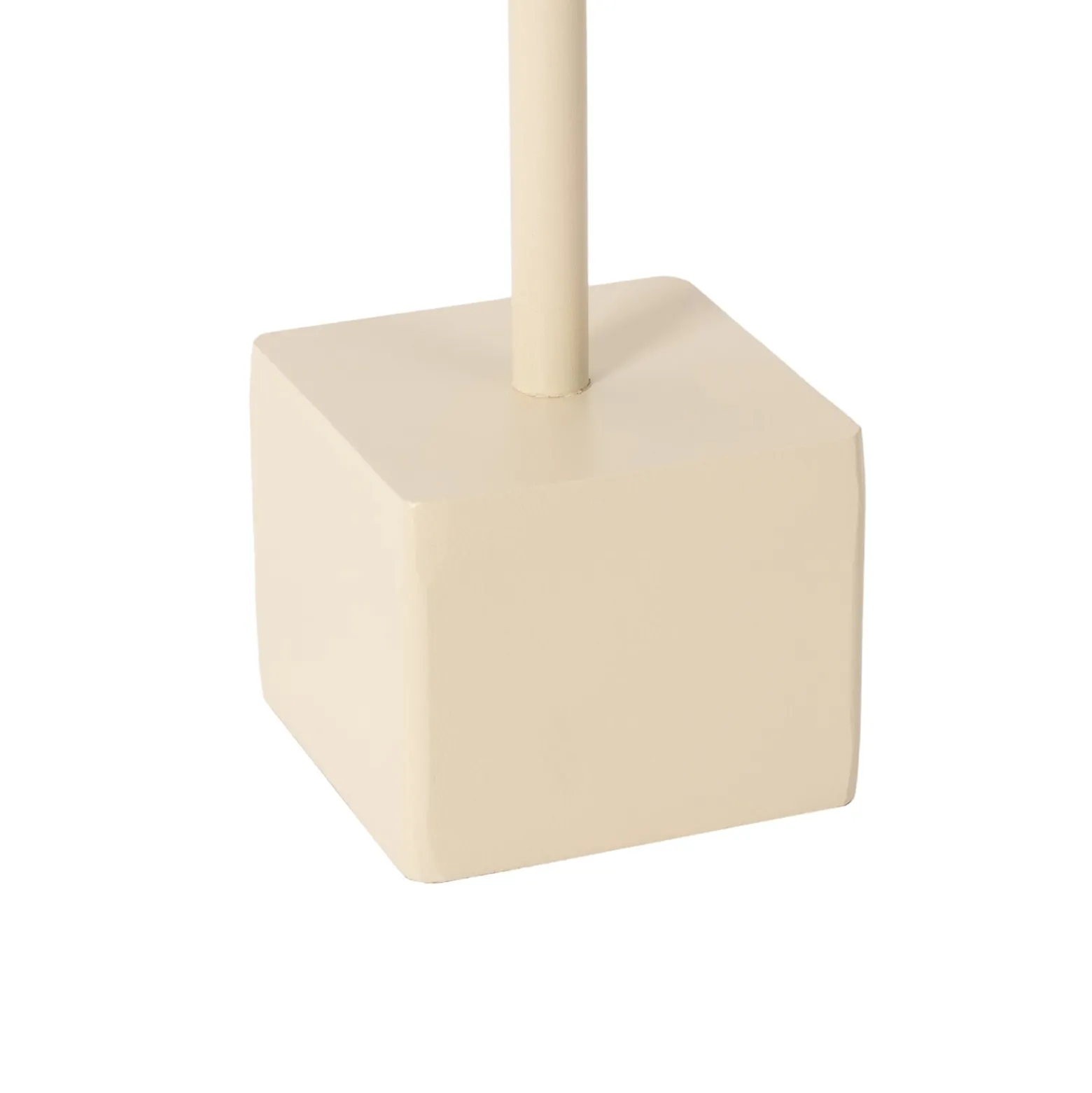Lindby LED ladattava pöytävalaisin Janea CUBE, beige, metallia