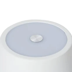 Lindby LED ladattava pöytävalaisin Janea TWIN, valkoinen, metallia