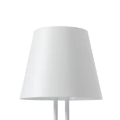 Lindby LED ladattava pöytävalaisin Janea TWIN, valkoinen, metallia