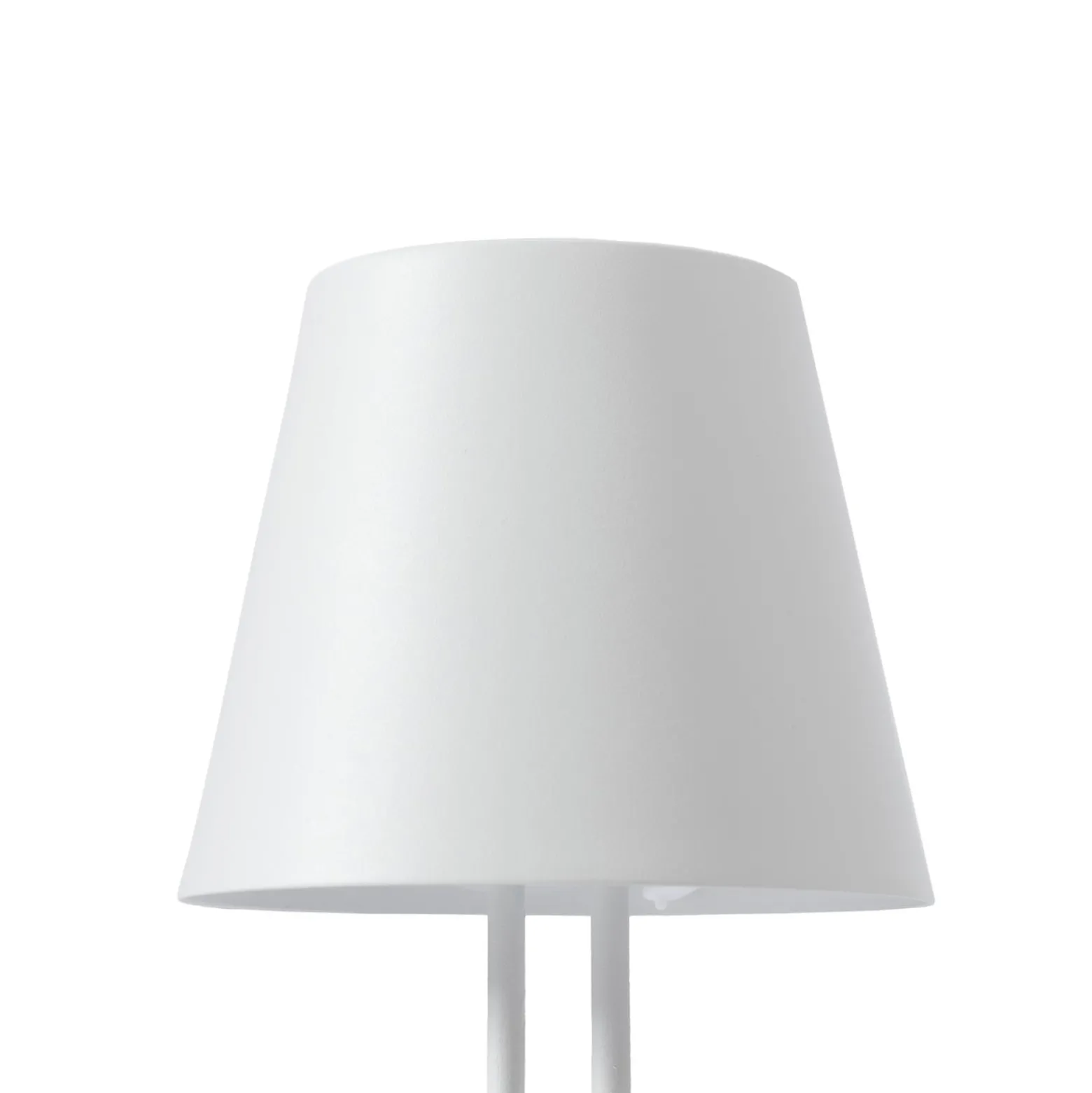 Lindby LED ladattava pöytävalaisin Janea TWIN, valkoinen, metallia
