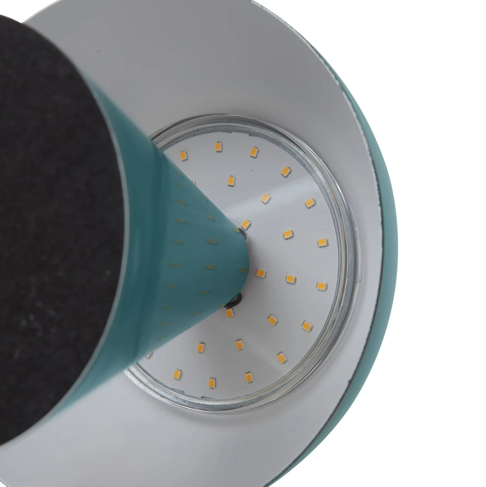 Lindby LED-ladattava pöytävalaisin Nevijo, bensiini, Ø18cm, USB, himmennin