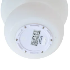 Lindby LED-ladattava ulkovalaisin Vernate, RGBW, valkoinen, himmennettävä
