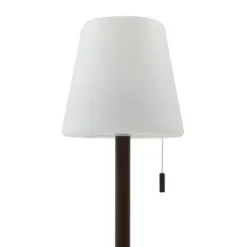 Lindby LED-ladattava valaisin Azalea, valkoinen/ruskea, 45 cm, CCT, IP44
