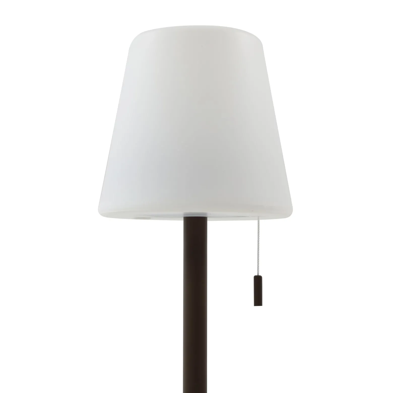 Lindby LED-ladattava valaisin Azalea, valkoinen/ruskea, 45 cm, CCT, IP44