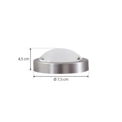 Lindby LED-lamppu, GX53 4,8 W, 3000 K, nikkeli, Ø 7,5 cm