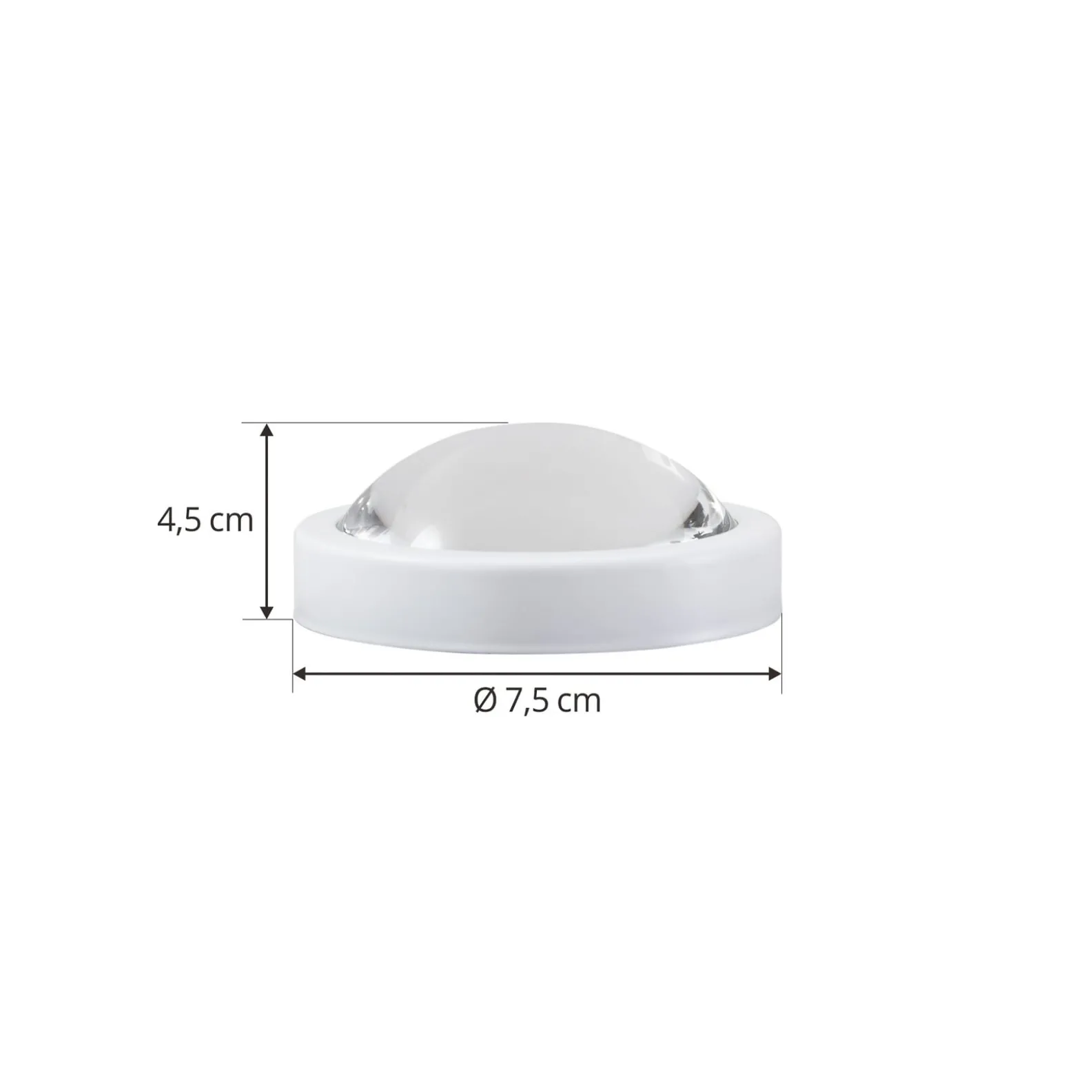 Lindby LED-lamppu, GX53 4,8 W, 3 000 K, valkoinen, Ø 7,5 cm