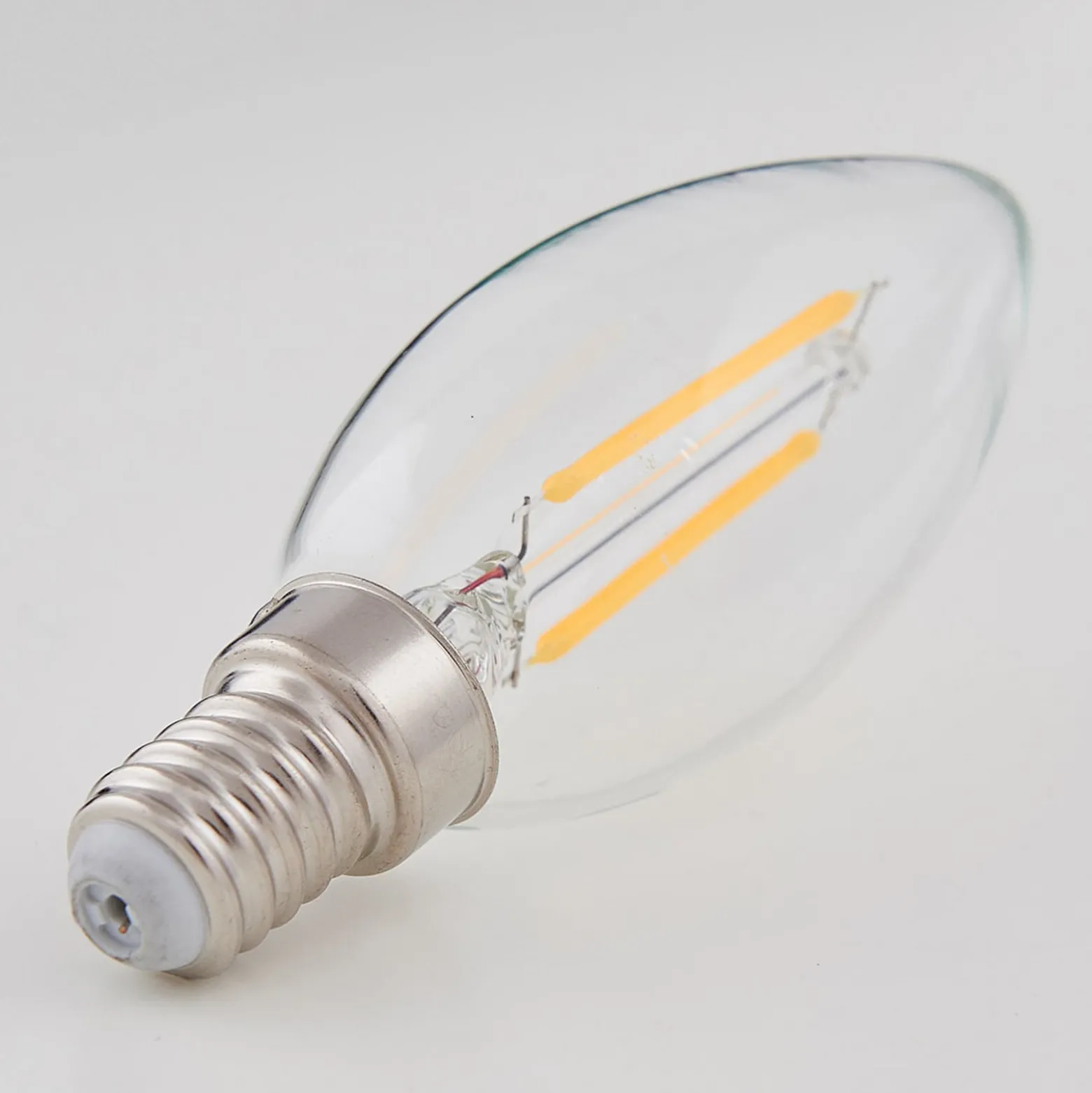 Lindby LED-lamppu, kynttilä, E14, 2 W, kirkas, 2 700 K