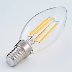 Lindby LED-lamppu, kynttilämuotoinen, E14, 4 W, kirkas, 2 700 K