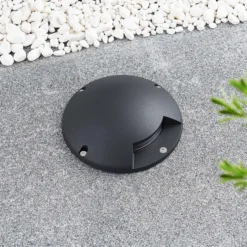 Lindby LED-lattiapistevalaisin Cormac, 1-valo, Ø 21 cm, IP67