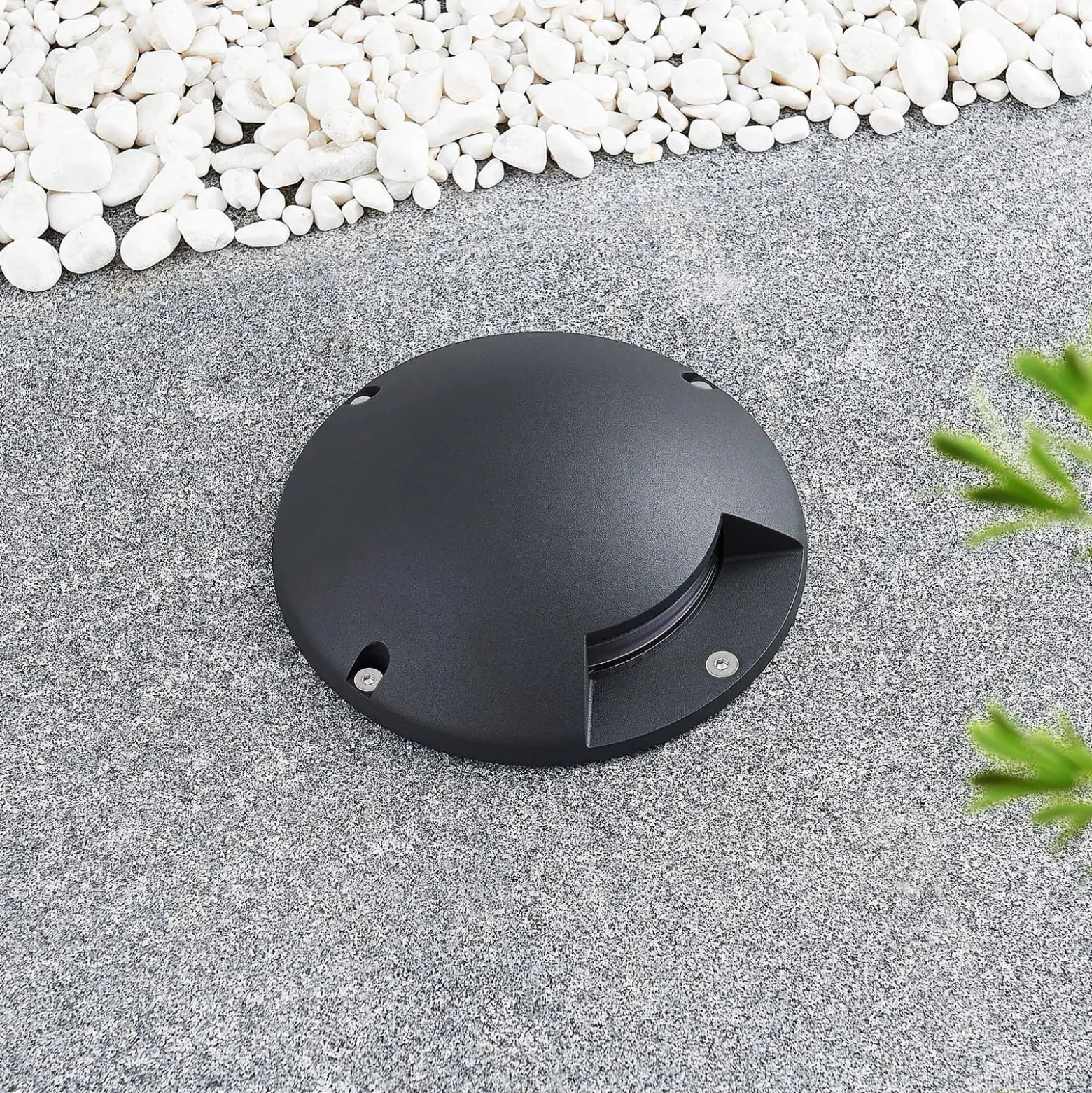 Lindby LED-lattiapistevalaisin Cormac, 1-valo, Ø 21 cm, IP67
