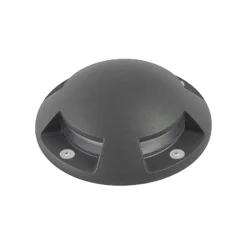 Lindby LED-lattiapistevalaisin Huban, 15 cm, 4-valo, antrasiitti