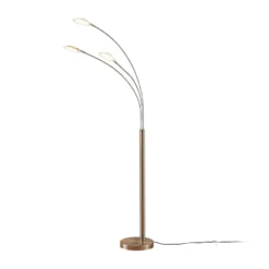Lindby LED-lattiavalaisin Anea, 168 cm, 3-valo, nikkelin värinen