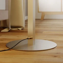 Lindby LED-lattiavalaisin Auron, nikkelin värinen, metallia, kosketushimmennin