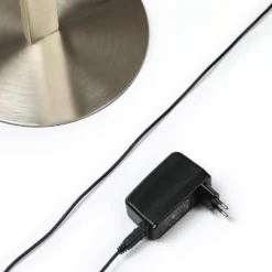 Lindby LED-lattiavalaisin Auron, nikkelin värinen, metallia, kosketushimmennin