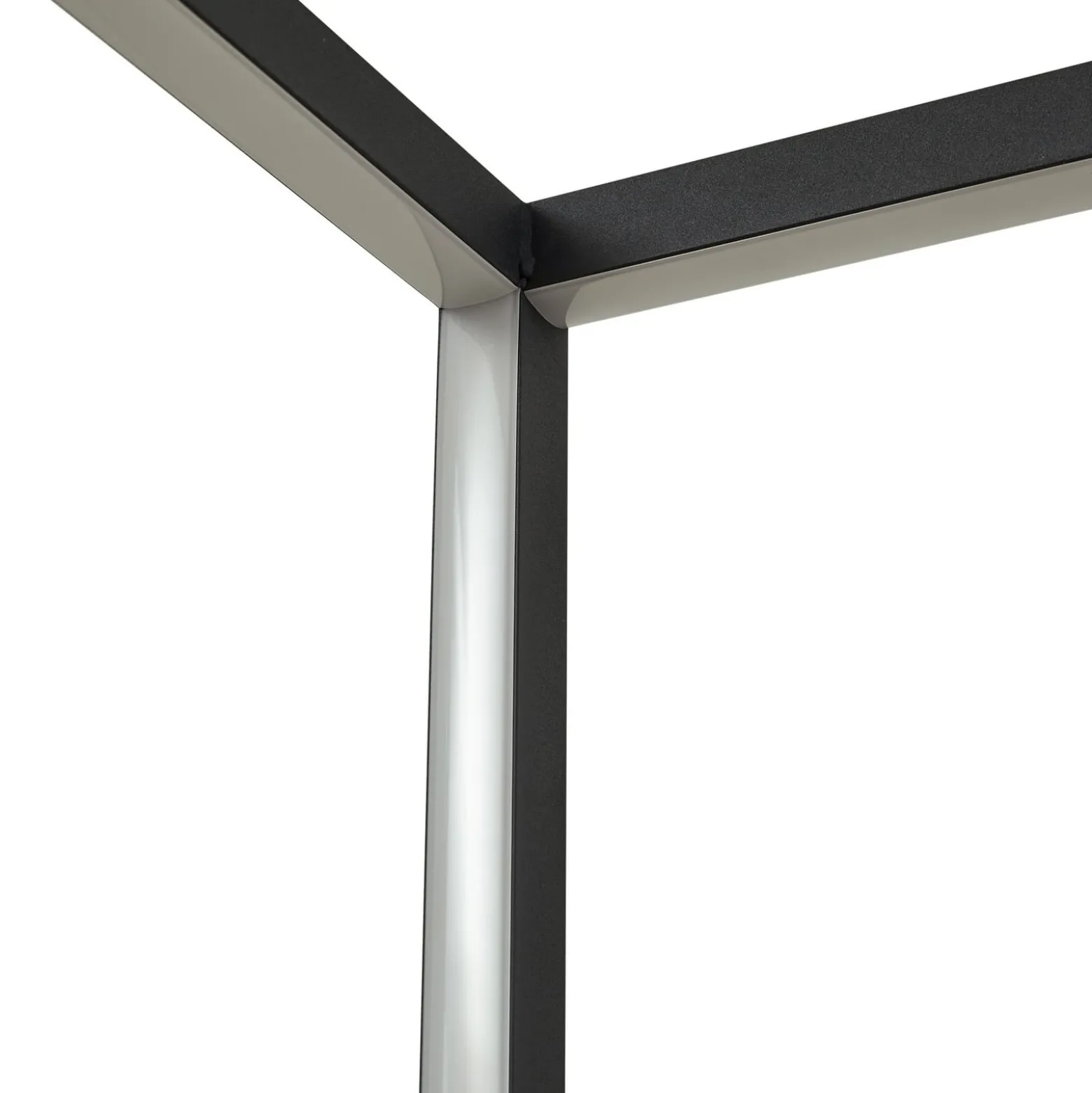Lindby LED-lattiavalaisin Birta, hylly, 155 cm, musta, metalli