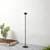 Lindby LED-lattiavalaisin Isason, musta, alumiinia, Ø 11 cm