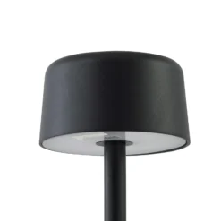 Lindby LED-lattiavalaisin Isason, musta, alumiinia, Ø 11 cm