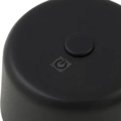 Lindby LED-lattiavalaisin Isason, musta, alumiinia, Ø 11 cm