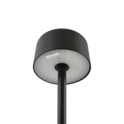 Lindby LED-lattiavalaisin Isason, musta, alumiinia, Ø 11 cm