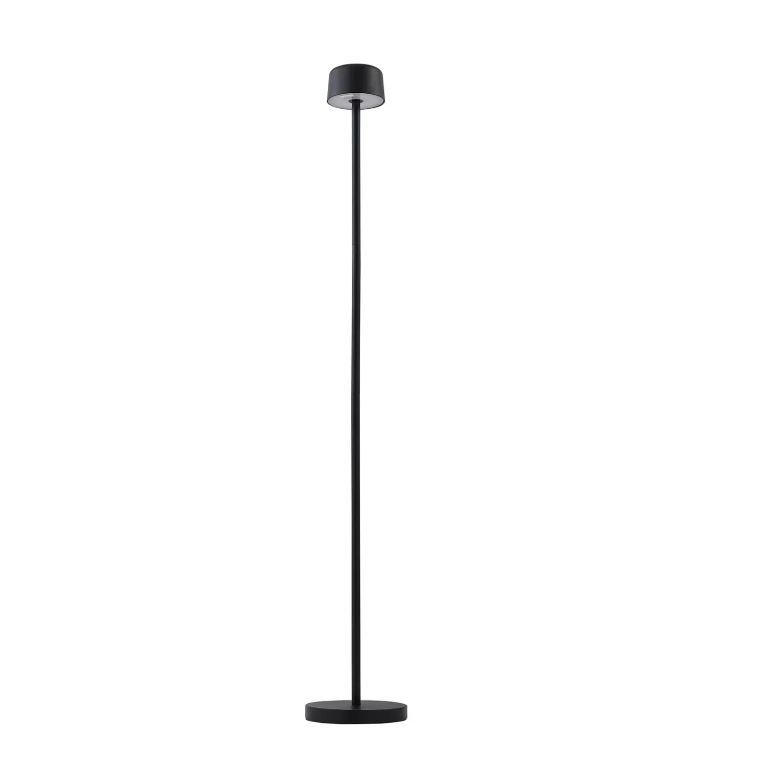 Lindby LED-lattiavalaisin Isason, musta, alumiinia, Ø 11 cm