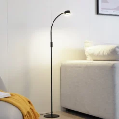 Lindby LED-lattiavalaisin Maori, 140 cm, musta, CCT, himmennettävä
