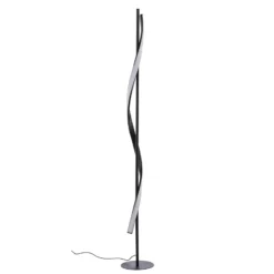 Lindby LED-lattiavalaisin Munja, musta, metallia, himmennettävä