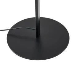 Lindby LED-lattiavalaisin Rayon, musta, metalli, korkeus 150,3 cm