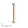 Lindby LED-lattiavalaisin Romilda, harmaa, puuta, korkeus 122 cm