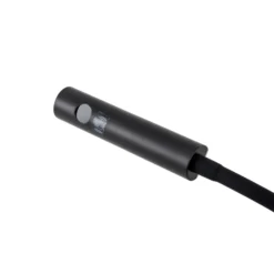 Lindby LED-lukuvalaisin Flexola, musta, kulmikas, pistotulppa
