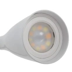 Lindby LED-lukuvalaisin Zayna, valkoinen, CCT, USB, himmennettävä, ajastin