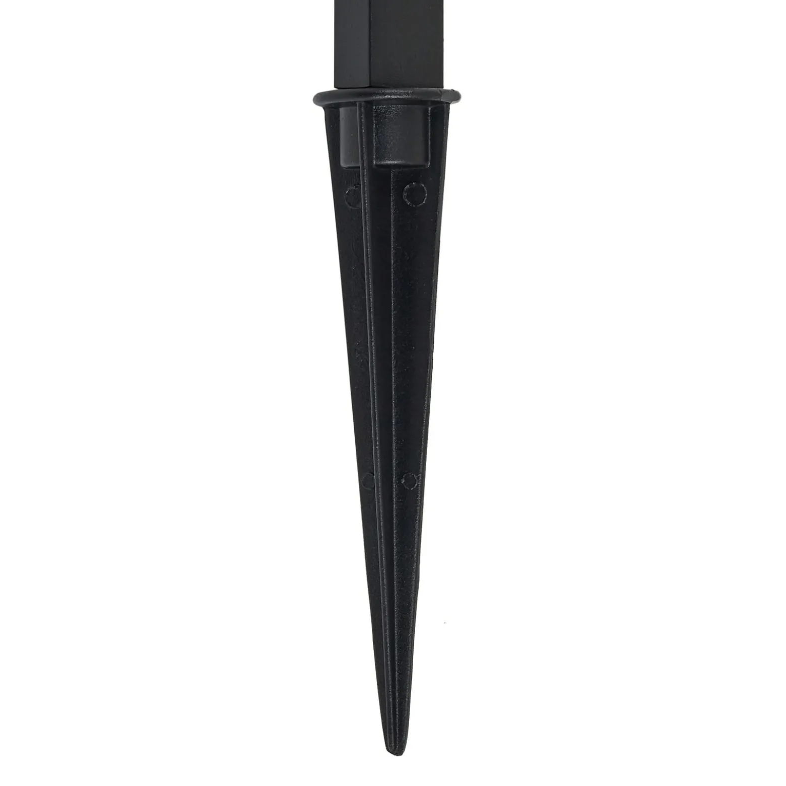 Lindby LED-maapiikkivalaisin Capelo, musta, metalli, 77 cm