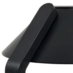Lindby LED-maapiikkivalaisin Capelo, musta, metalli, 77 cm