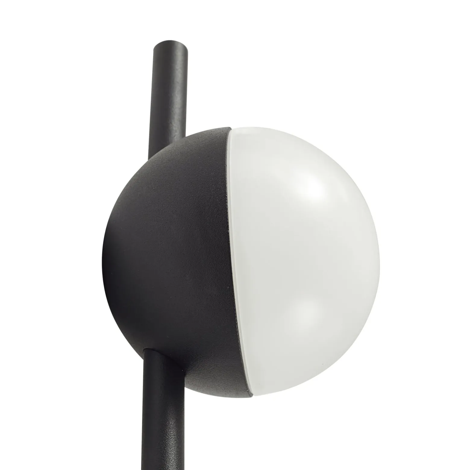 Lindby LED-maavalaisin Darleen, antrasiitti, metallia, Ø10cm