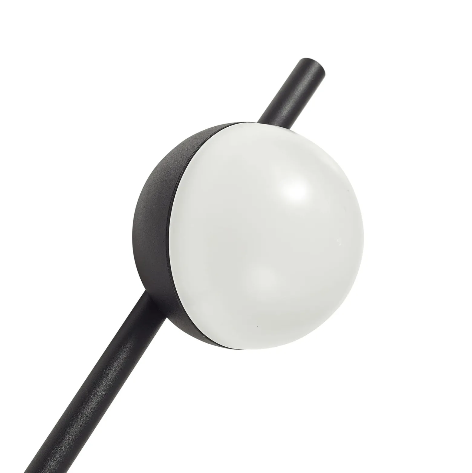 Lindby LED-maavalaisin Darleen, antrasiitti, metallia, Ø10cm