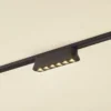 Lindby LED-nauha 48 V Lumaro,musta,6 pistettä,2,5cm,himmennettävä