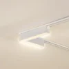 Lindby LED-nauha 48 V Lumaro,valkoinen,L-muoto,muovinen,himmennettävä